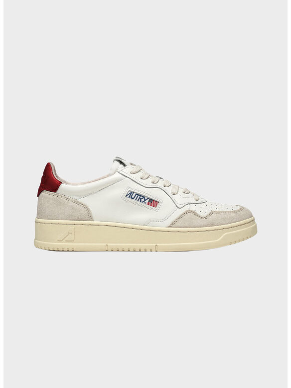 SCARPA MEDALIST LOW SUEDE, LS43 LEAT/SUEDE WHT/RED, medium
