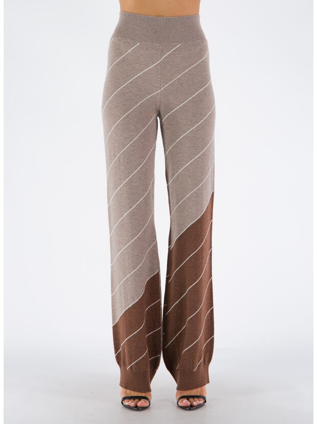 PANTALONE A RIGHE VARIEGATE, 8491 MULTICOLOR, large