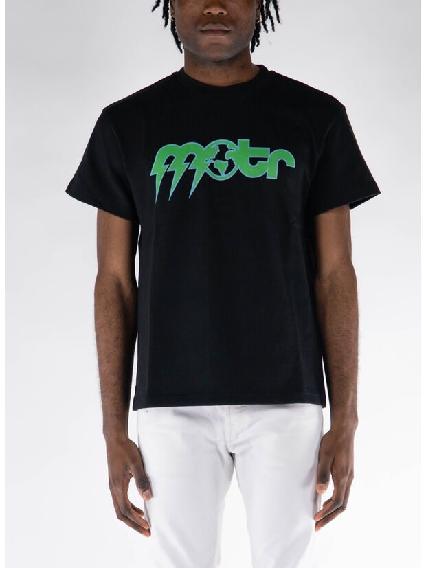 T-SHIRT GIROCOLLO, 0372 BLACK, large