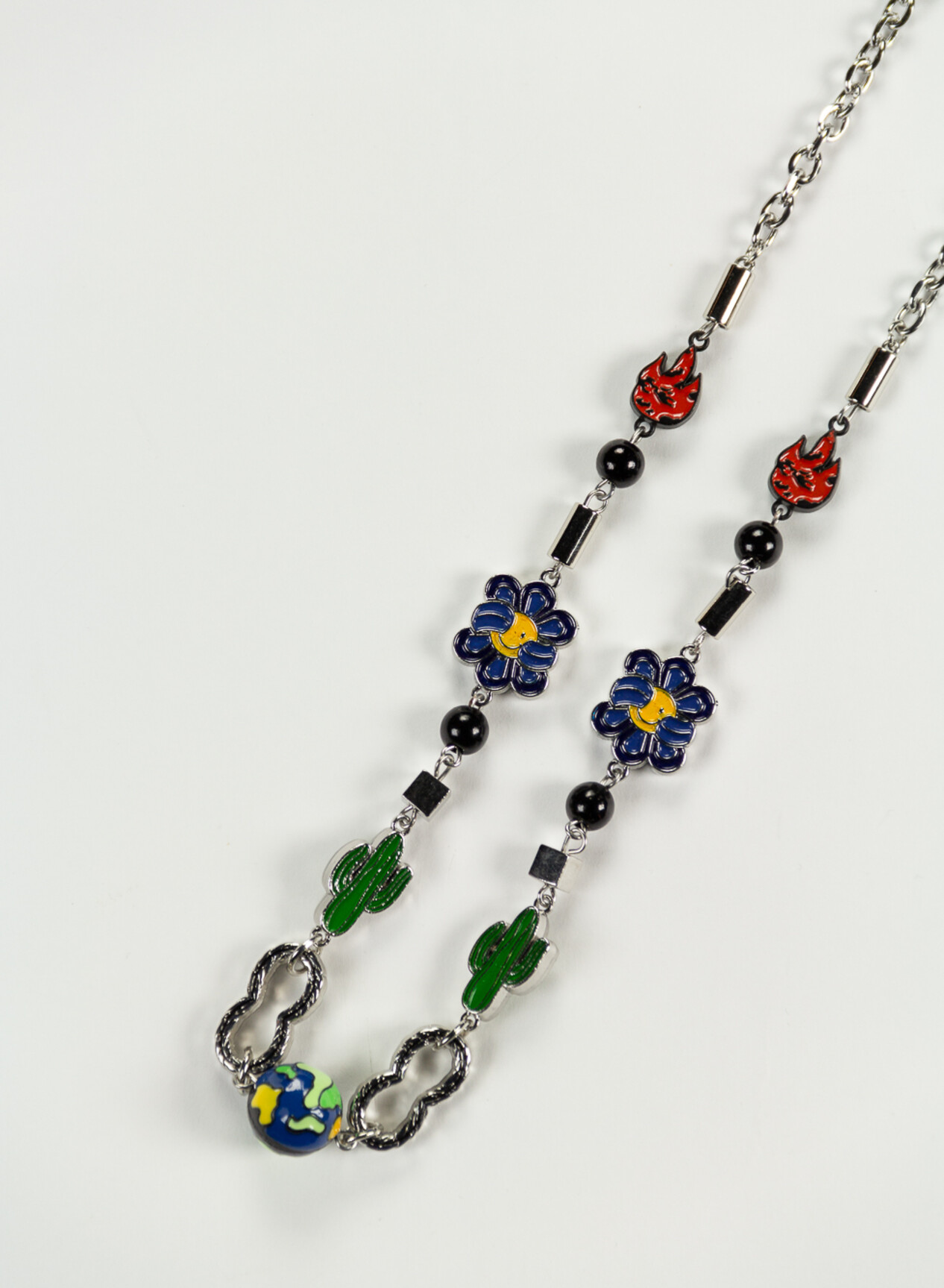 SALUTE-EVAE COLLANA CATCUS FLOWER FLAME NECKLACE Multicolor Donna 