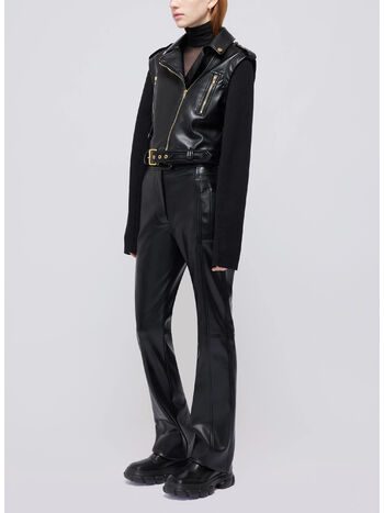 GIACCA BELENE COMBO MOTO JACKET STYLE, BLACK, small