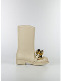 STIVALI CHAIN CON TACCO BASSO, 16053 BEIGE + CHAIN GOLD, thumb