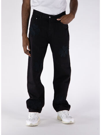JEANS CLOVER, BLACK, small