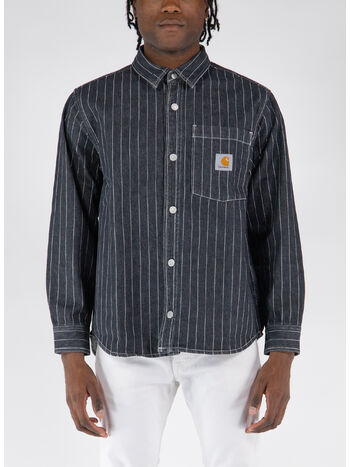 CAMICIA ORLEAN, 1XX06 BLACK/WHITE STONE, small