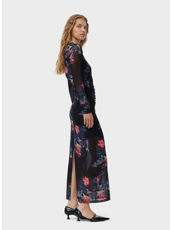 ABITO RUCHED LONG, 099 BLACK, small