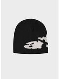 CAPPELLO IN MAGLIA  RIPPED ARTE SIDE, 1 BLACK, thumb
