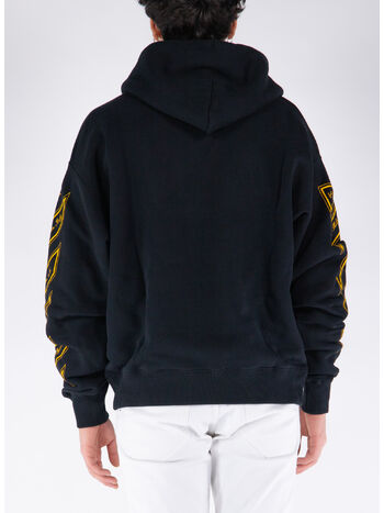 FELPA HOODIE OW 23 SKATE, 1022 BLACK GOLD FUSION, small