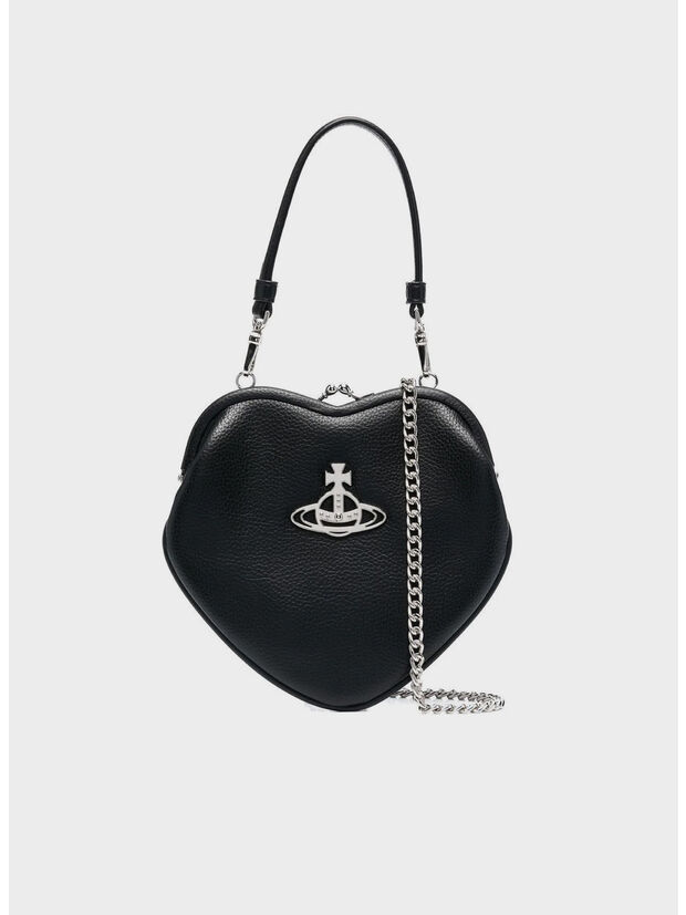 BORSA BELLE HEART FRAME, N403  BLACK, large