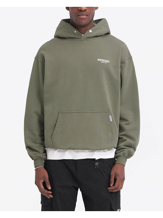 FELPA HOODIE REPRESENT OWNERS CLUB, 07 OLIVE, large