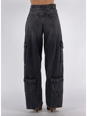JEANS BETHANY CARGO, L0790 SPIDER BLACK, small