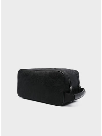 BORSA BEAUTY FABRIC NYLON BAROCCO, 1B00E BLACK RUTHENIUM, small