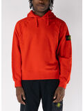 FELPA HOODIE BRUSHED ORGANIC COTTON FLEECE, V0018 SCARLATTO, thumb