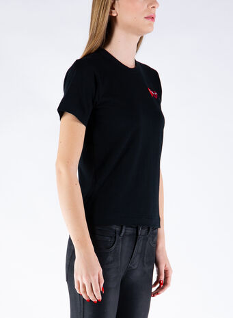 T-SHIRT PLAY, BLACK, small