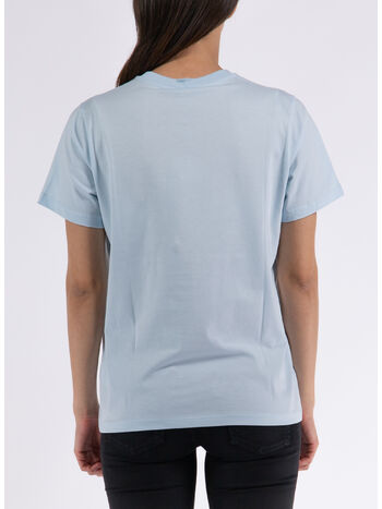 T-SHIRT BASIC JERSEY FLOWER, 495 ICE WATER , small
