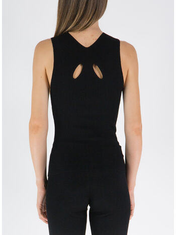 TANK DOUBLE SLIT, BLACK/BLACK, small
