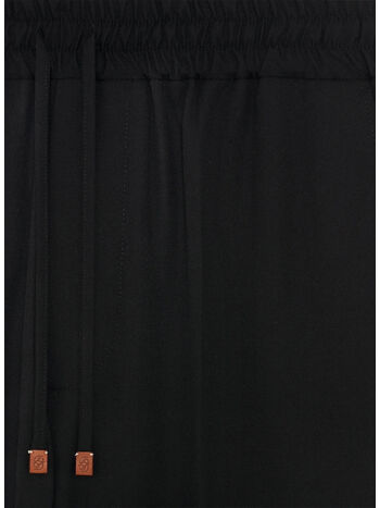 PANTALONE DROIT LAINE, BLACK, small