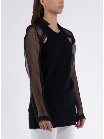 MAGLIA ML COTTON JERSEY, 001 BLACK, small
