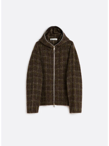 FELPA FULL ZIP HOODIE DORF CHECK HAIRY WOOL, DORF CHECK HAIRY WOOL, small