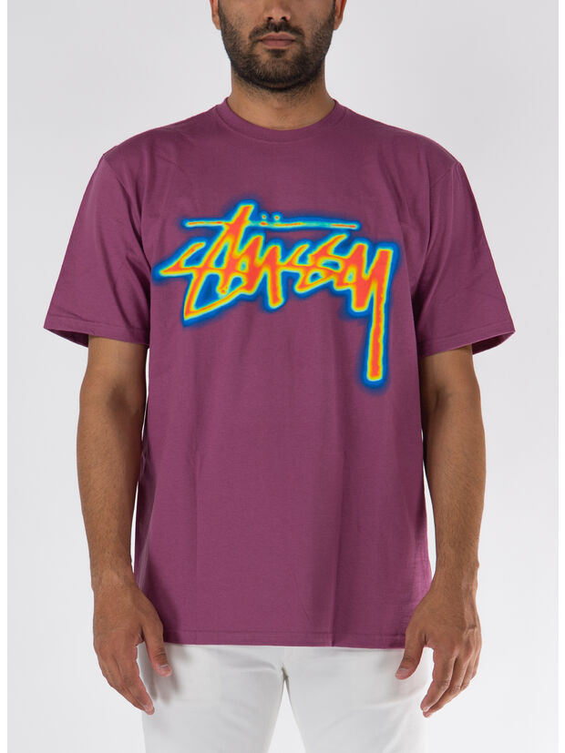 T-SHIRT THERMAL STOCK, BERRY, large
