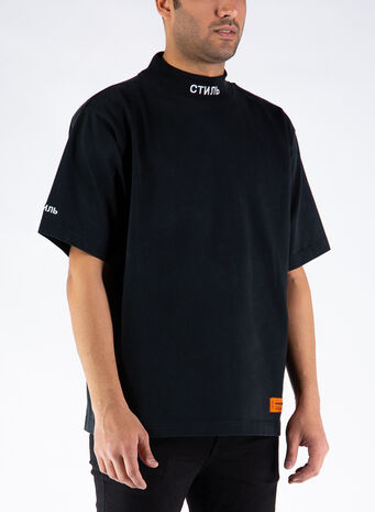 T-SHIRT TURTLENECK CTNMB, 1001BLACKWHITE, small