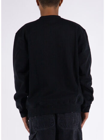 FELPA GIROCOLLO CON LOGO, 0D2XX BLACK/GOLD, small