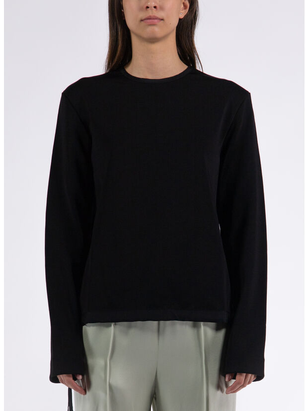 PULLOVER CREW NECK, 001 BLACK, large