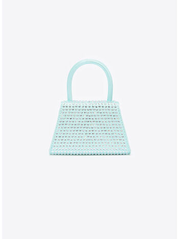 BORSA HEART RHINESTONE MICRO BOW, BLUE, small