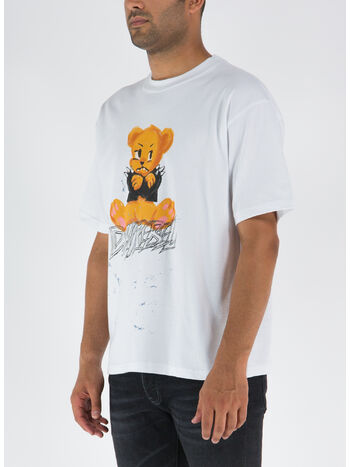 T-SHIRT MOODY, WHITE, small