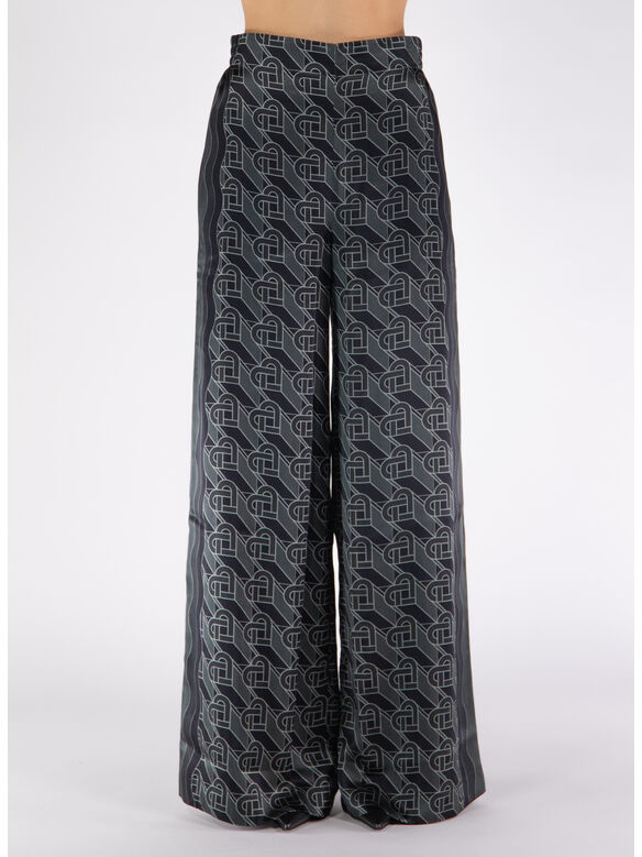 PANTALONE PRINTED, 02 HEART MONOGRAMME BLACK, medium