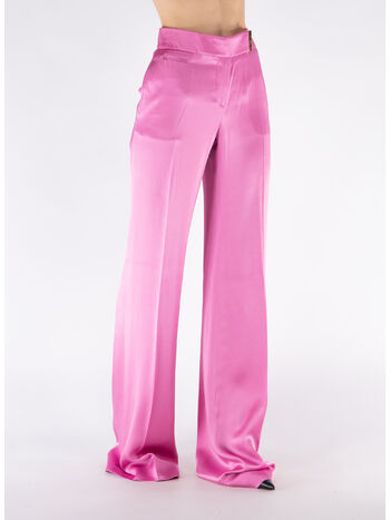 PANTALONE FLUID DOUBLE FACE SATIN, DP152 ROSEBLOOM, small