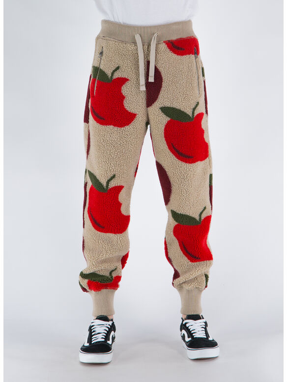 PANTALONE TAPERED JOGGERS, 131 BEIGE/RED, medium