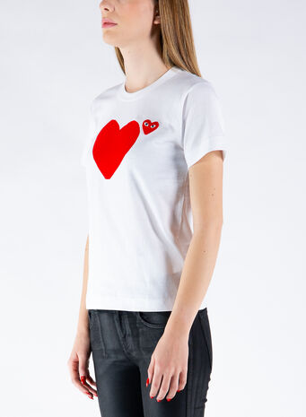 T-SHIRT PLAY, WHITE, small