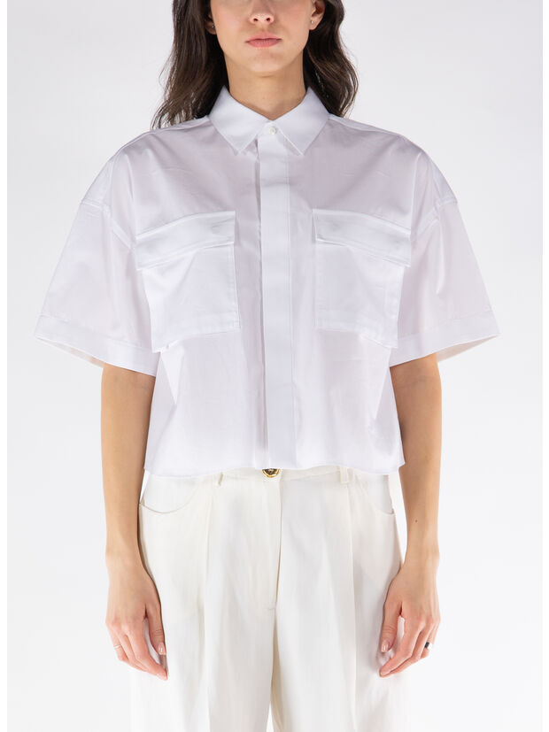 CAMICIA THOMAS MASON COTTON POPLIN, 151 OFF WHITE, large