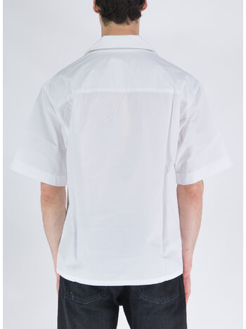 CAMICIA BOWLING IN COTONE TINTO FILO, LOW01, small