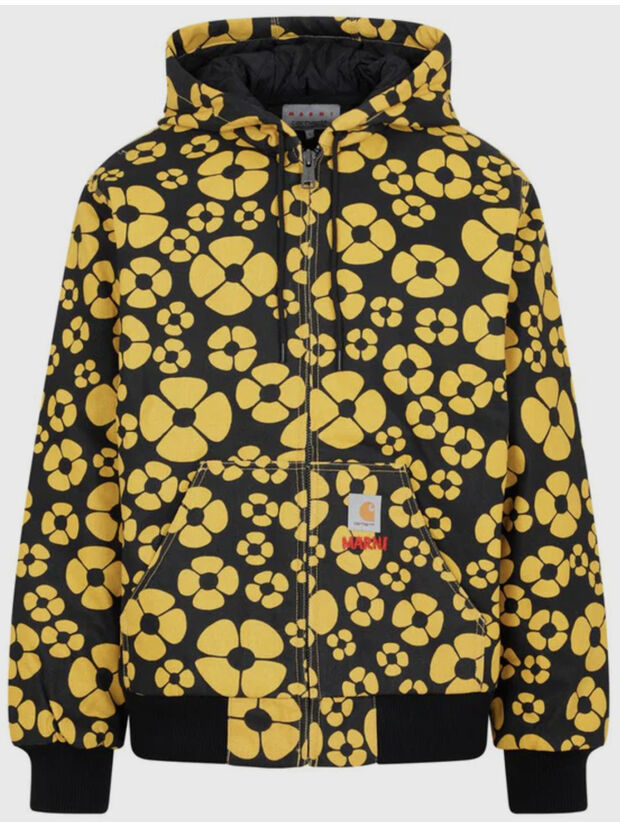 GIACCA FLOREALE A MANICHE LUNGHE MARNI X CARHARTT WIP, MFY70 SUNFLOWER, large
