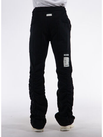 PANTALONE SHIRRED FLARE, K02-800 HEAVY TERRY BLACK, small