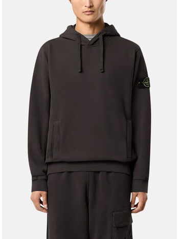 FELPA HOODIE BRUSHED ORGANIC COTTON FLEECE, V0062 LEAD GREY, small