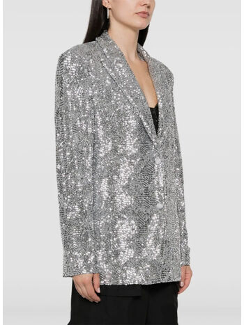 GIACCA SEQUINS OVERSIZED, SILVER, small