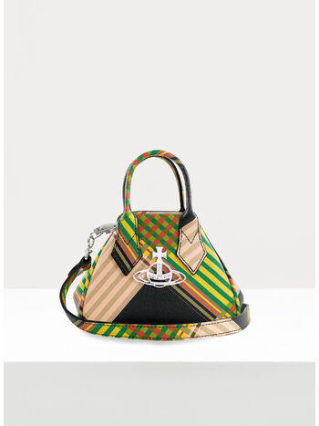 BORSA MINI SAFFIANO YASMINE, O102 COMBAT TARTAN, small