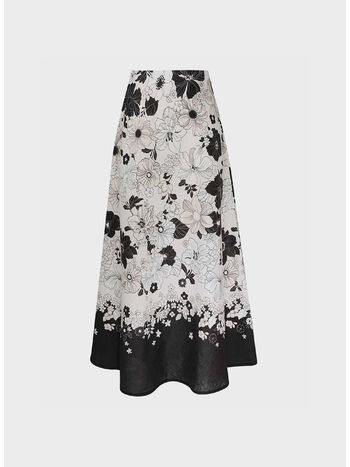 GONNA MIDI POP BLASS, IBF IVORY BLACK FLORAL, small