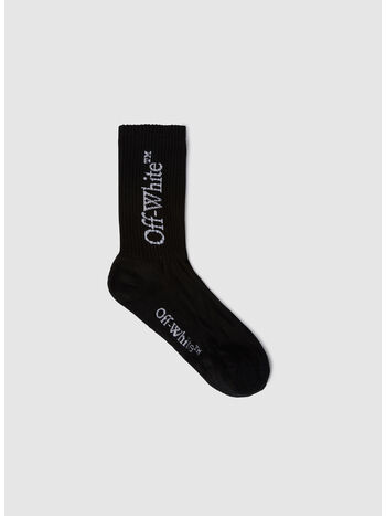 CALZINI MID BOOKISH, 1001 BLACK WHITE, small