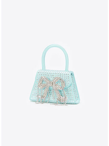 BORSA HEART RHINESTONE MICRO BOW, BLUE, small