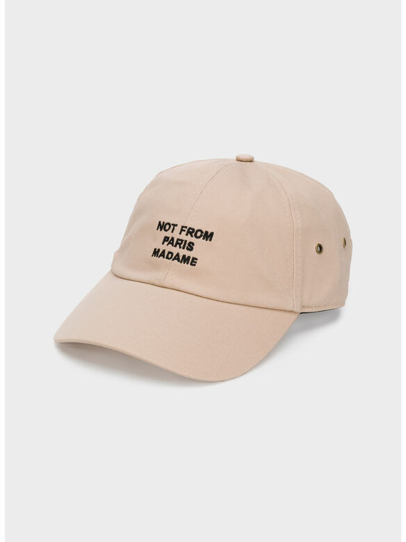 CAPPELLO LE CASQUETTE SLOGAN, BG BEIGE, medium