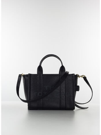 BORSA THE LEATHER SMALL TOTE, 001 BLACK, small