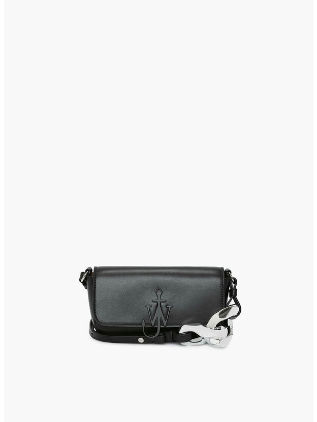 BORSA CHAIN BAGUETTE ANCHOR, 999 BLACK, large