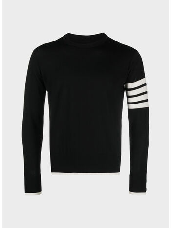 MAGLIONE GIROCOLLO 4-BAR, 001 BLACK, small