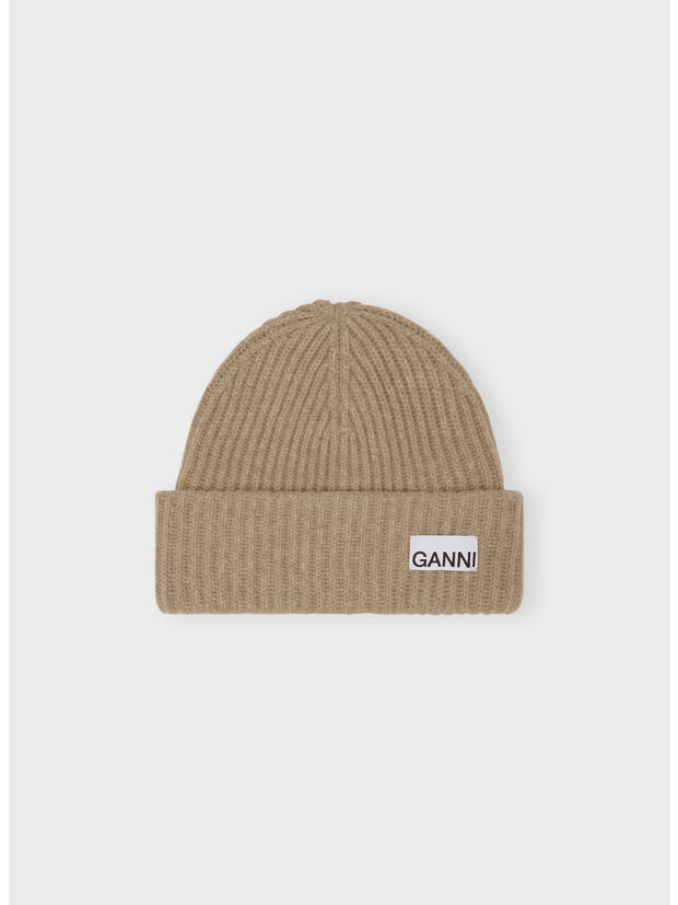 CAPPELLO STRUCTURED RIB BEANIE, 196 BRAZILIAN SAND, large