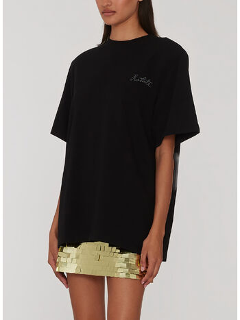 T-SHIRT BOXY LOGO, 1000 BLACK, small
