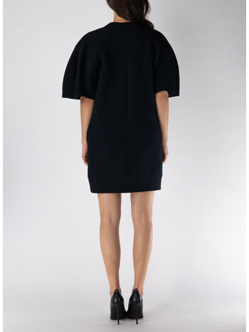 ABITO CORTO MÉLANGE, 001 BLACK, small