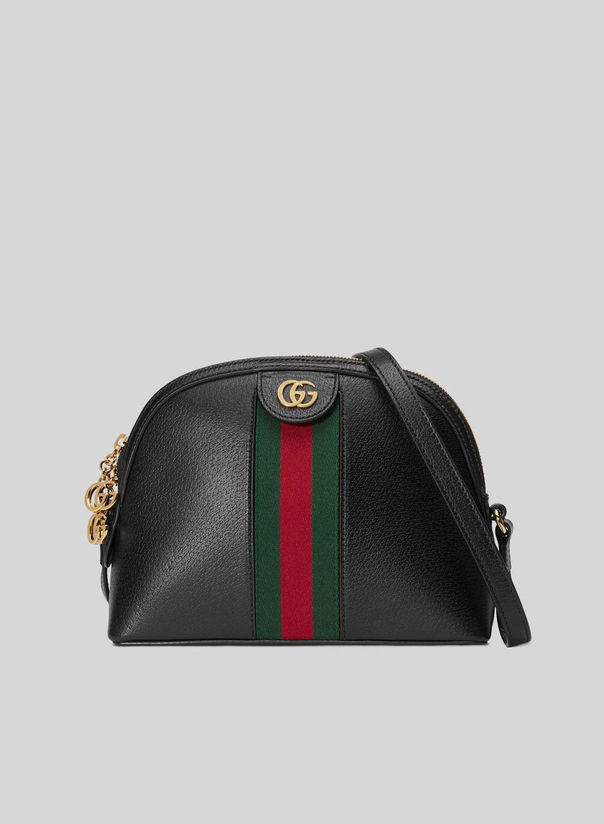 GUCCI BORSA A SPALLA OPHIDIA MISURA PICCOLA Black, Red, Green